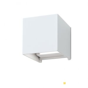 Hausmarke LED-Wandaußenleuchte CUBE AL 11-1192 weiß