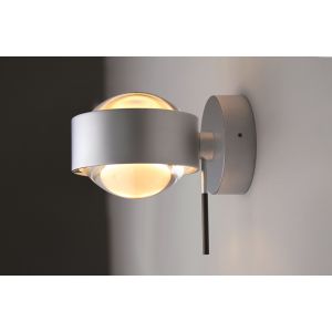 PUK MINI WALL + LED-Wandleuchte Nickel matt