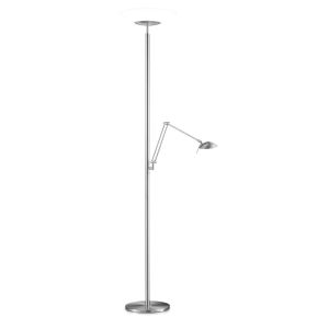 GKS Knapstein LED-Deckenfluter ELSA (mit Lesearm) Nickel matt 41.955.05