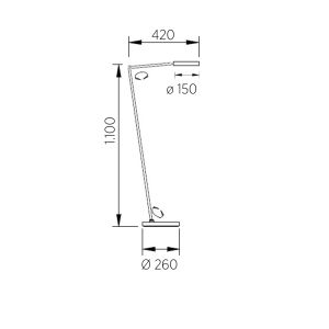 Knapstein LED-Leseleuchte TESSA schwarz 41.990.07