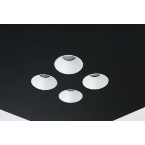 Icone-Minitallux LED-Deckenleuchte CONFORT8Q 45x45cm weiß/schwarz 2700K/3000K CONFORT-P8Q