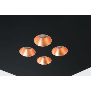 Icone-Minitallux LED-Deckenleuchte CONFORT3R 46cm weiß/schwarz 2700K/3000K CONFORT-P3R