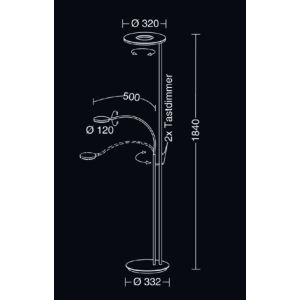 Holtkötter NOVA FLEX LED-Deckenfluter 9908