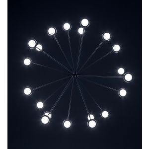 Icone-Minitallux LED-Deckenleuchte ARBOR PL weiß/goldsilber 2700/3000K ARBOR-P