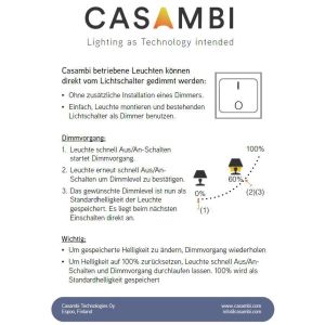 Casambi Bluetooth-Dimmer (für LED-Band)