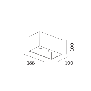 Wever & Ducré LED-Deckenleuchte BOX CEILING SURF 2.0 LED 186258