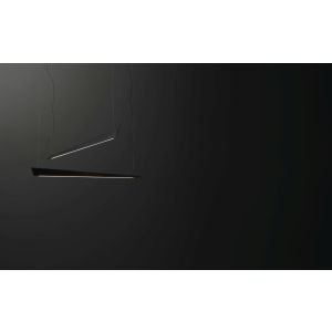 Cattaneo LED-Pendelleuchte Katana Schwarz matt 130 cm 870/130 S2-Matt Black