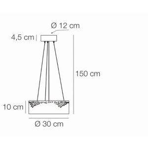 Elesi Luce Pendelleuchte Gaia Suspension 30/45/60 cm 04531/04532/04533