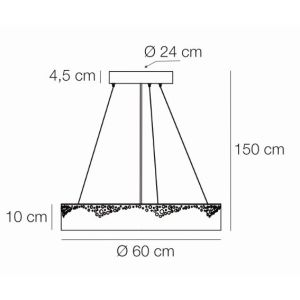 Elesi Luce Pendelleuchte Gaia Suspension 30/45/60 cm 04531/04532/04533