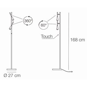 LED-Stehleuchte ICONIC