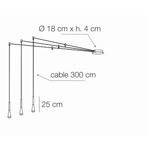 LED-Pendelleuchte ICONIC 3 Pendel