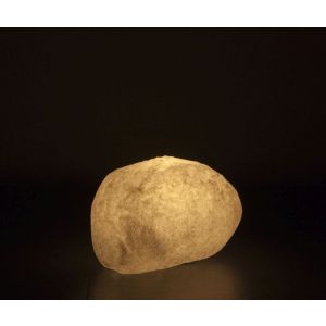Epstein Design LED-Außenleuchte Steinleuchte granit Akku 40300 Steinleuchte 27 granit Akku