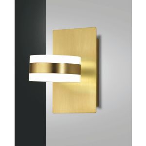 Fabas Luce LED-Wandleuchte DUNK Messing satiniert 3239-21-119