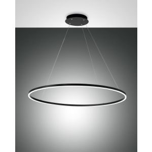 Fabas Luce LED-Pendelleuchte GIOTTO Schwarz 100 cm 3508-46-101