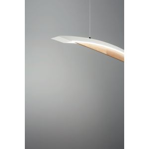 Fabas Luce LED-Pendelleuchte CORDOBA weiß Holz 3697-40-102