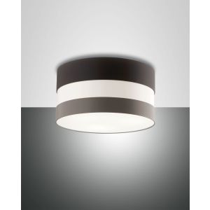 Fabas Luce LED-Deckenleuchte ARONA Dunkelgrau/Taubengrau 3698-65-360