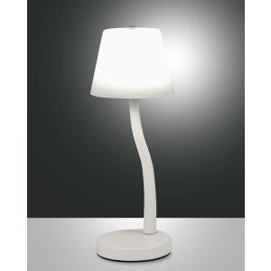 Fabas Luce LED-Tischleuchte IBLA Weiß 3703-30-102