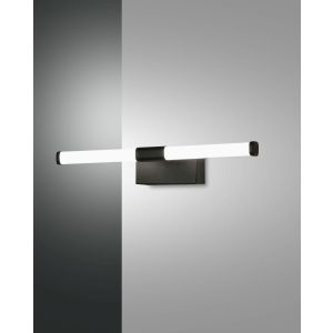Fabas Luce LED-Spiegelleuchte AGO Schwarz 33,5 cm 3720-21-101