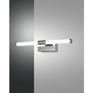 Fabas Luce LED-Spiegelleuchte AGO Chrom 33,5 cm 3720-21-138