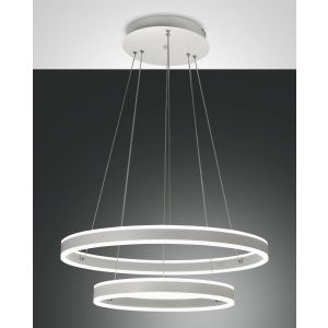 2er-LED-Pendelleuchte PALAU weiß 40/60cm