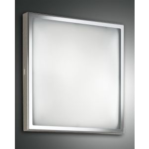 Fabas Luce LED-Deckenleuchte OSAKA 40x40cm chrom 3565-65-138