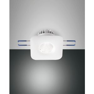 Fabas Luce LED-Einbauleuchte SIGMA weiß eckig (nicht schwenkbar) 3445-72-344