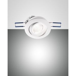 Fabas Luce LED-Einbauleuchte SIGMA weiß rund (schwenkbar) 3445-72-343