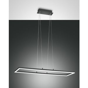 Fabas Luce LED-Pendelleuchte BARD 92x32cm anthrazit 3394-45-282