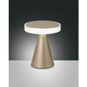 Fabas Luce LED-Tischleuchte NEUTRA gold 20cm 3386-34-225