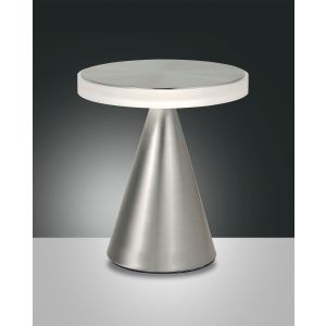 Fabas Luce LED-Tischleuchte NEUTRA Nickel 27cm 3386-35-178