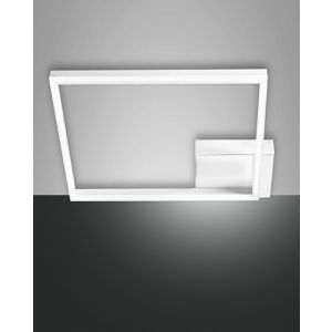 Fabas Luce LED-Wand-/Deckenleuchte BARD 42x42cm weiß