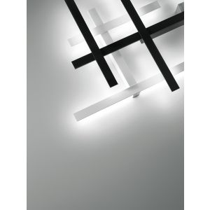 Giarnieri LED-Wand-/Deckenleuchte RAKE 65x37cm