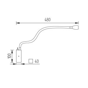 GKS Knapstein LED-Wandleuchte BANU Messing matt 21.838.03