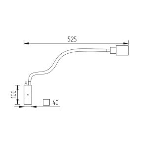 GKS Knapstein LED-Wandleuchte BANU Chrom glänzend 21.839.06