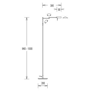 GKS Knapstein LED-Leseleuchte TARA Nickel matt 41.922.05