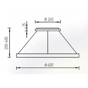 GKS Knapstein LED-Deckenleuchte SVEA 60cm Nickel matt 91.343.05