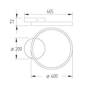 GKS Knapstein LED-Deckenleuchte ANEL 40cm 91.345.05