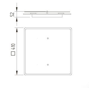 GKS Knapstein LED-Deckenleuchte PIA 41x41cm 91.349.05