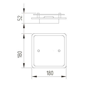 GKS Knapstein LED-Deckenleuchte PIA 18x18cm 91.351.05