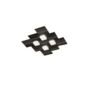 Grossmann LED-Deckenleuchte CREO 44x44cm schwarz 75-770-045