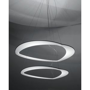 Icone-Minitallux LED-Pendelleuchte DIADEMA 50cm/70cm/90cm weiß/gold 2700K/3000K (2 Ringe) DIADEMA-S2