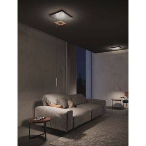 Icone-Minitallux LED-Deckenleuchte PETRA S2 66x66cm 2700K/3000K (mit 1 Pendel) PETRA-S2