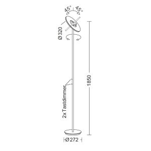 Holtkötter NOVA LED-Deckenfluter 9906