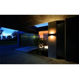 IP44.de LED-Wandaußenleuchte GAP Q schwarz 91100-Q-BL