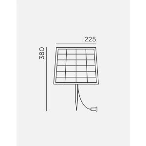 IP44.de Leuchten Solar-Panel schwarz für JOIN 53110-BL