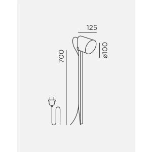 IP44.de LED-Erdspießleuchte STIC SPIKE braun 91060-27-CB