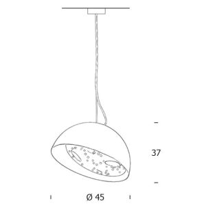 Knikerboker BUCOLA LED-Pendelleuchte S45