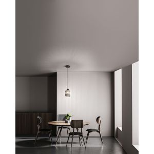 Fabas Luce Pendelleuchte ASTON Transparent Grau 3585-40-126