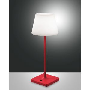 Fabas Luce LED-Tischleuchte ADAM Rot 3701-30-104