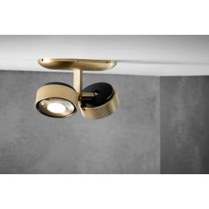 Light-Point 2er-LED-Deckenspot COSMO Messing 271014